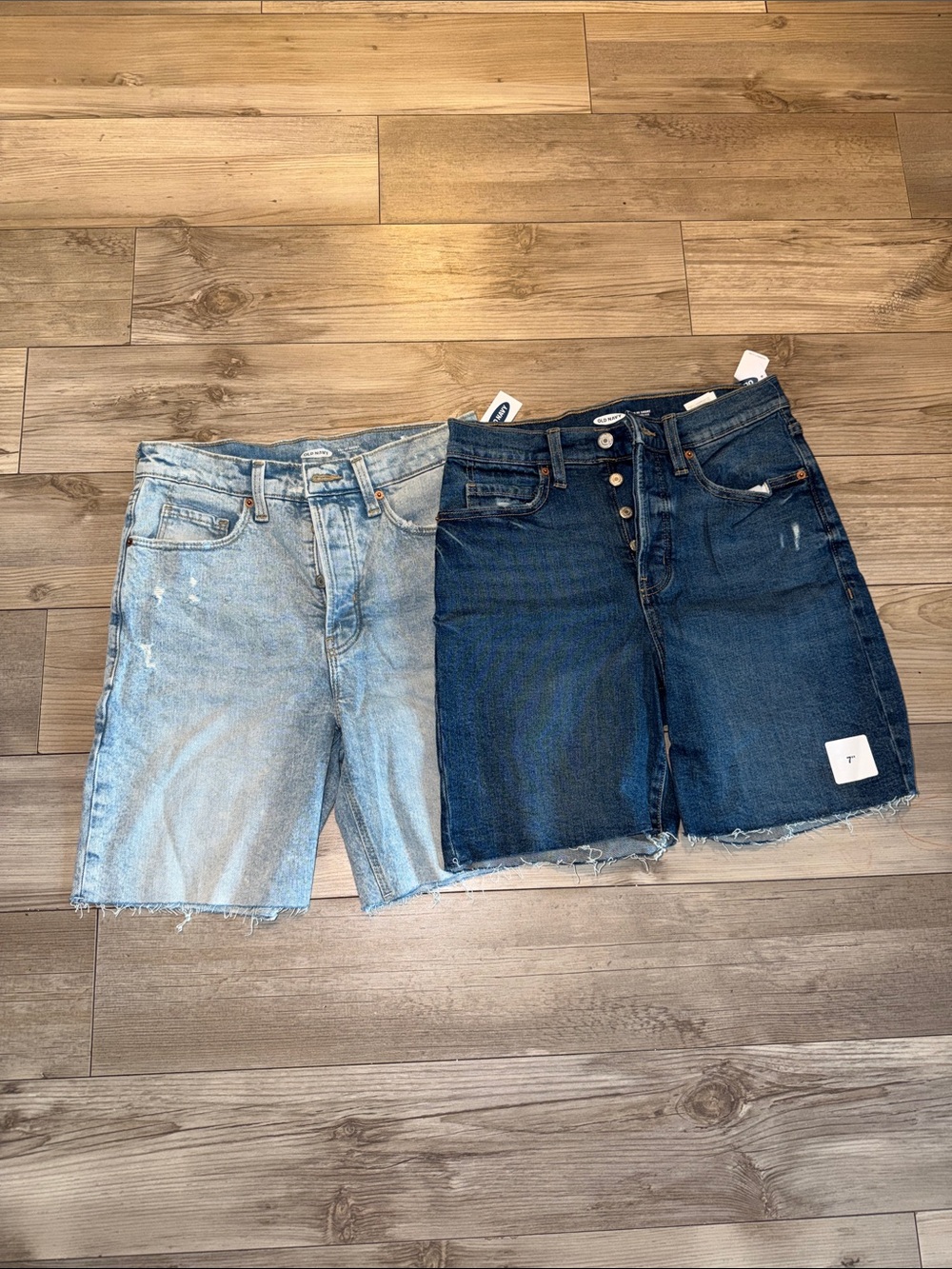 Women’s Dark Blue Denim Cutoff Shorts